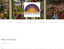 Tablet Screenshot of micah6austin.org